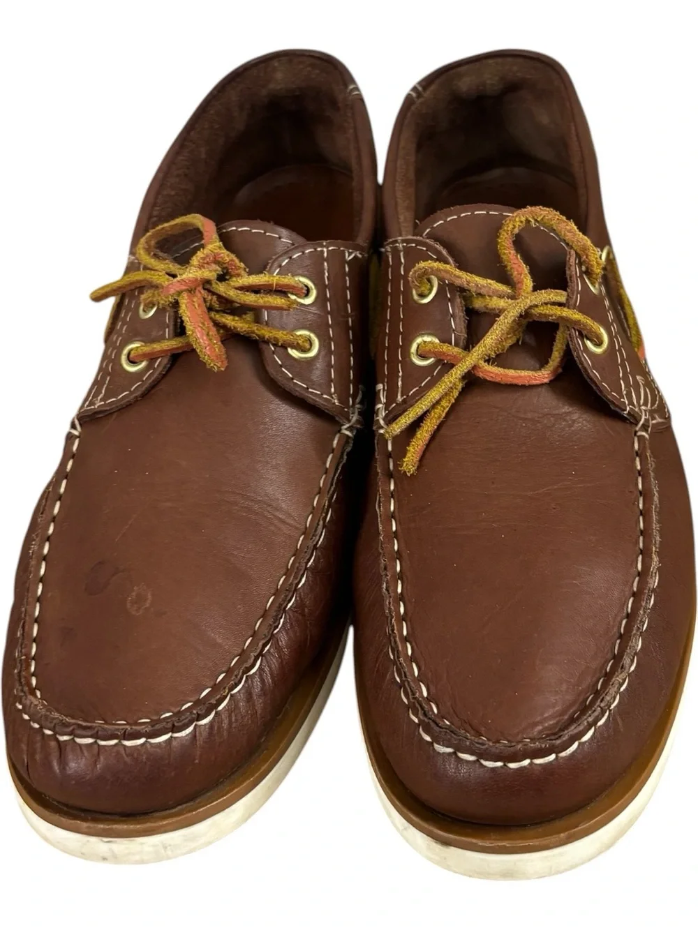 Angelo Pallotta brown leather boat shoes size Men’s Size US 12 EU 45